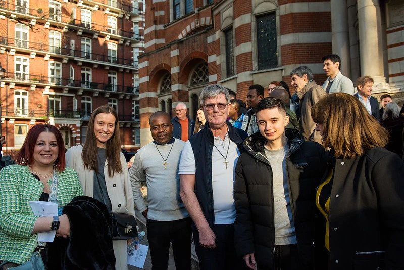 Many candidates and catechumens say they are inspired to join the Catholic faith by social media and online U.S.-based evangelists and apologists such as Bishop Robert Barron and Father Mike Schmitz. More than 500 candidates and catechumens were welcomed at the Rite of Election in the Diocese of Westminster, England, on March 8, 2025. Credit: Dioese of Westminster