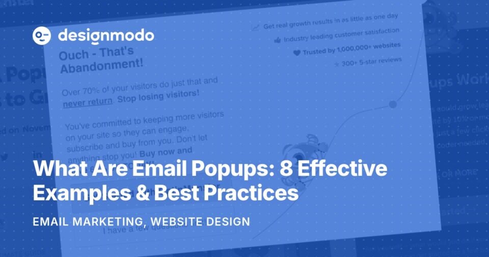 What Are Email Popups: 8 Effective Examples & Best Practices